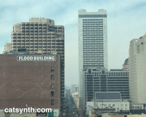 Smoke and haze in downtown San Francisco