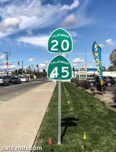 CA 20 and CA 45 in Colusa, California