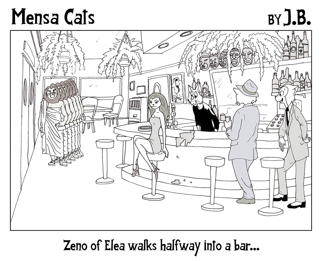 Mensa Cats: Zeno's Paradoxes