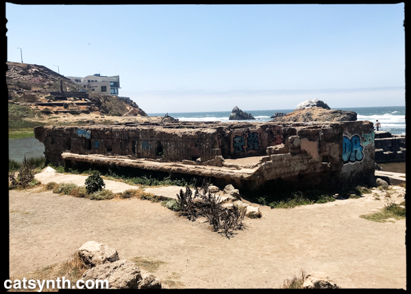 Sutro baths and Cliff House in the distance.