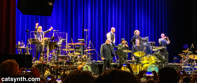 King Crimson on stage at the end of the show