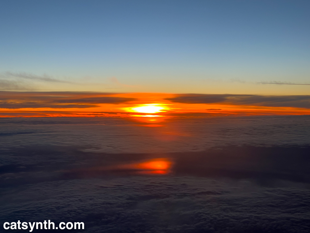 Wordless Wednesday: Sunset above the clouds