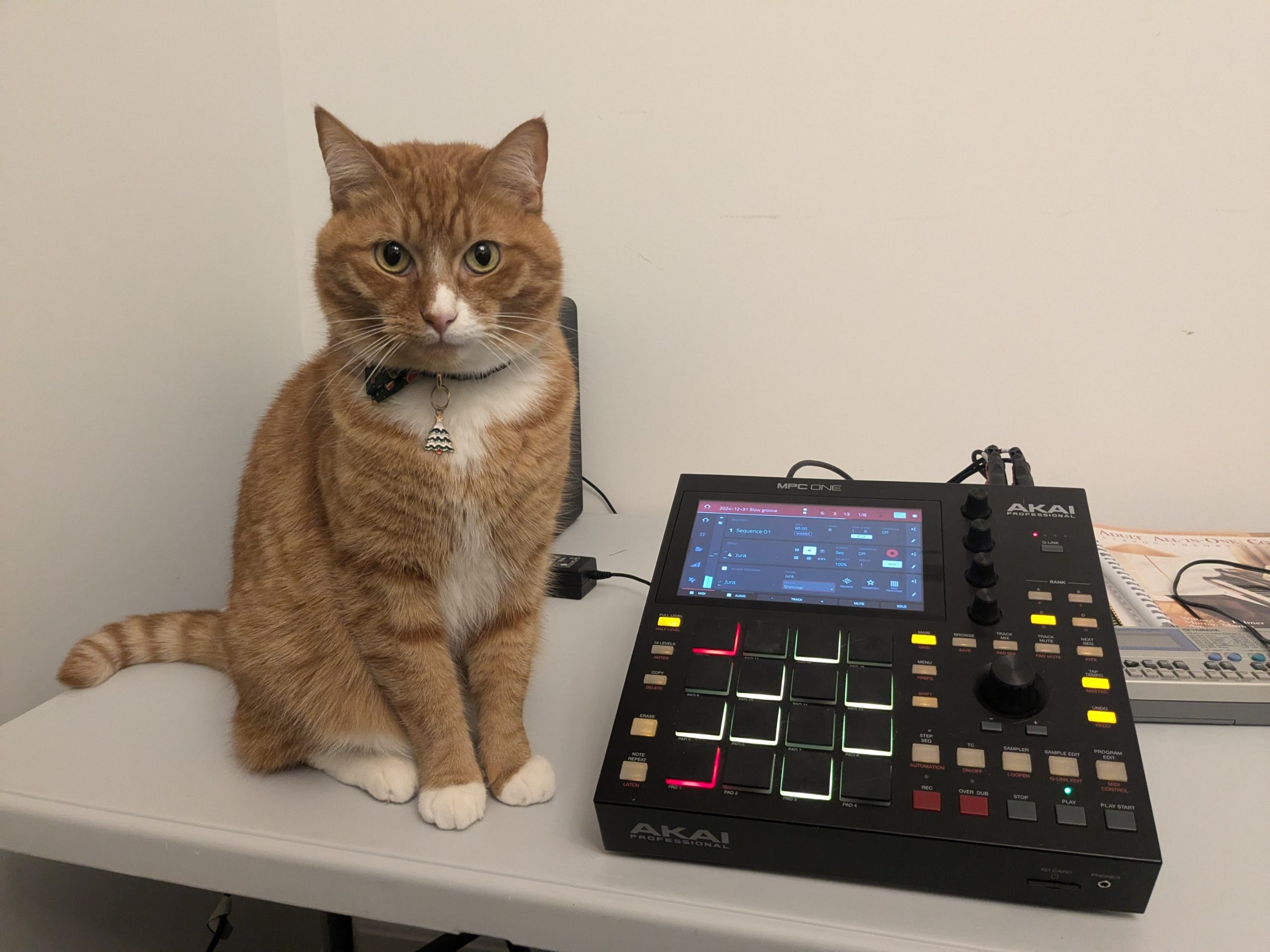 Red with Akai MPC One